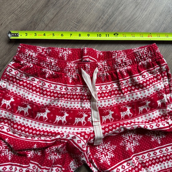 Old Navy Red and White Festive Pajama Jogger Pants - Unisex Large Tall - Picture 4 of 9
